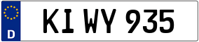 Trailer License Plate